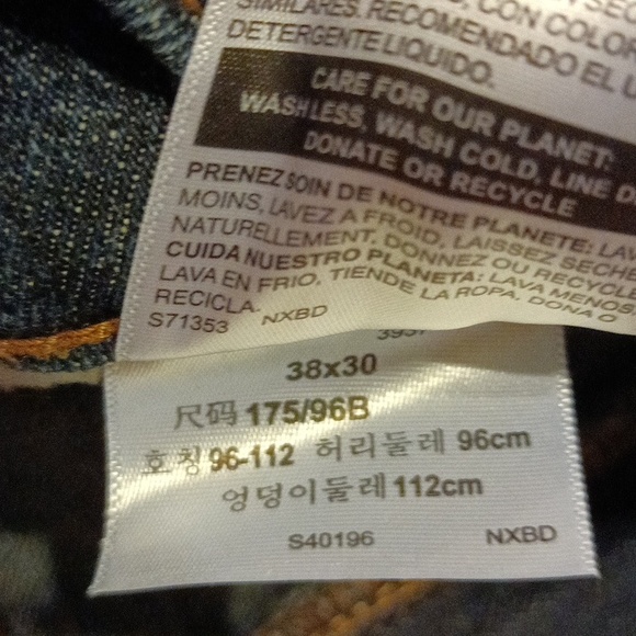 Gently Used Signature Mens Levi Pants - Picture 2 of 4